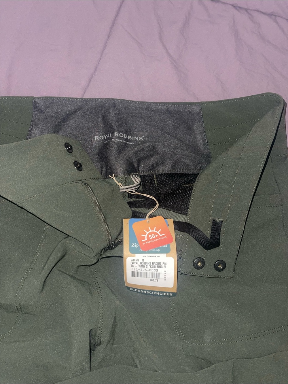 Royal Robbins Olive Green Climbing Pants